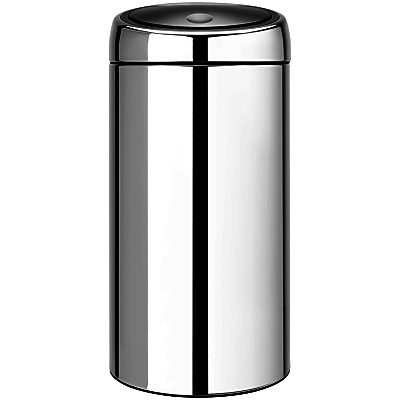 Brabantia Twin Recycling Touch Bin, Brilliant Steel, 20/20L